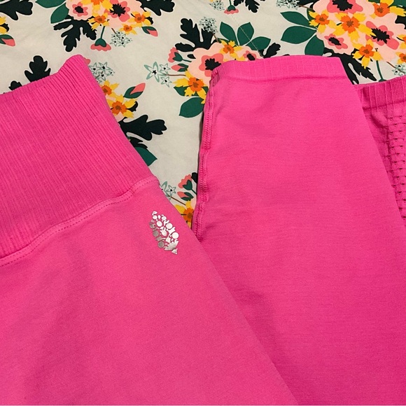 FP Movement by Free People Good Karma Leggings Pink M L - Picture 5 of 9